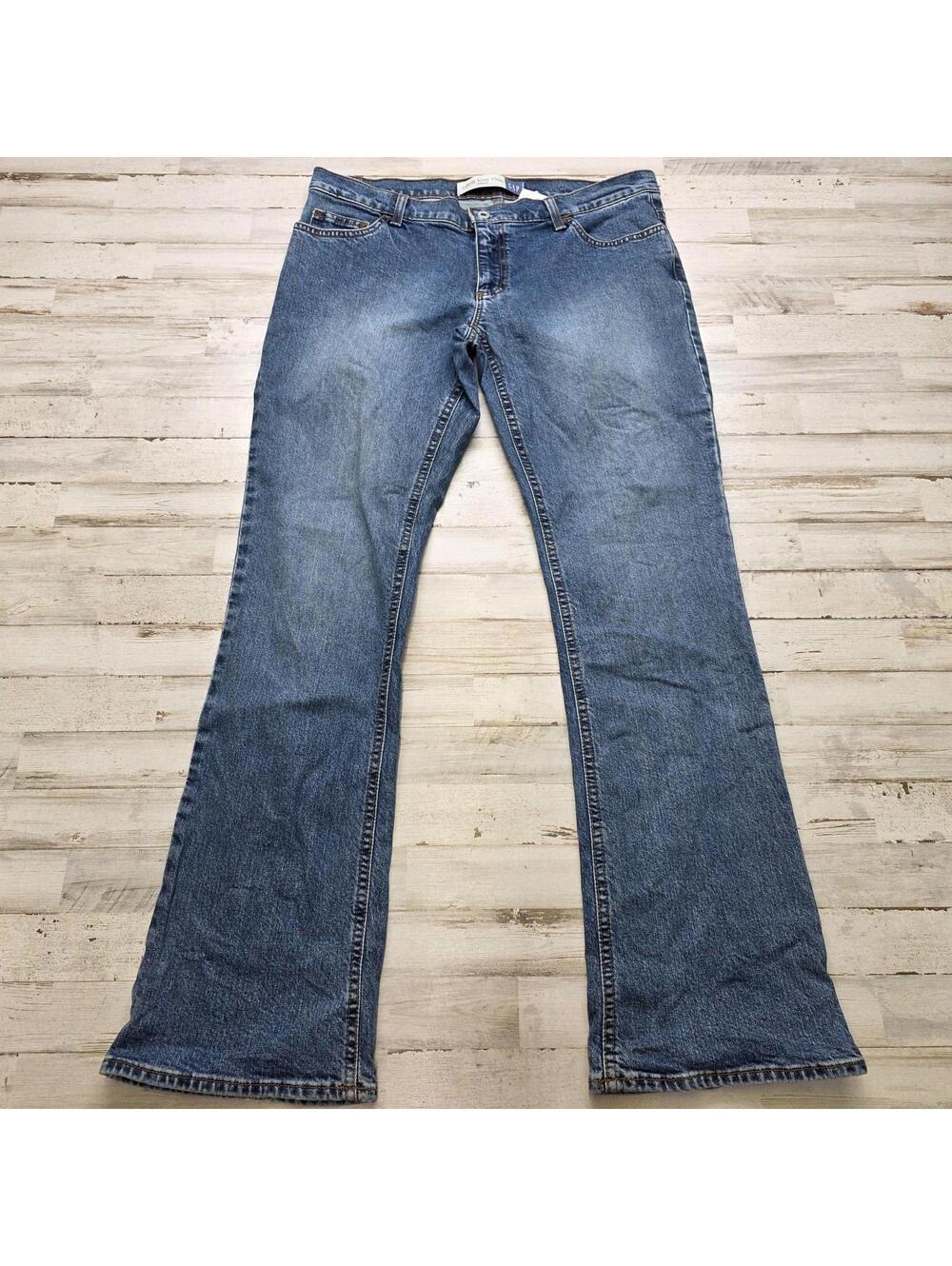 Gap Y2K Jeans Womens 12 Blue Ultra Low Rise Stretch Bootcut BAREBACK Jeans 32x33